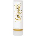 Creative Converting White and Gold Wedding Confetti Cannons, 6"x1.75", 48PK 351591